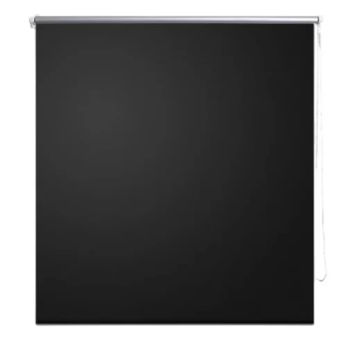 vidaXL Decor* Roller Blind Blackout 31.5"X68.9" Black