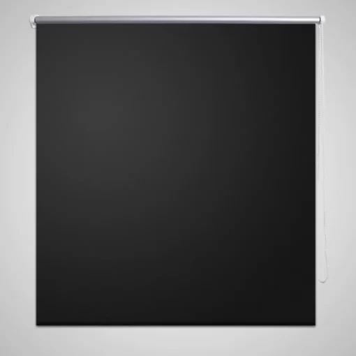 vidaXL Decor* Roller Blind Blackout 31.5"X68.9" Black