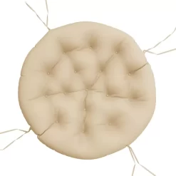 vidaXL Decor* Round Cushion Beige O 39.4"X4.3" Oxford Fabric