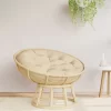 vidaXL Decor* Round Cushion Beige O 39.4