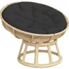 vidaXL Decor* Round Cushion Black O 39.4