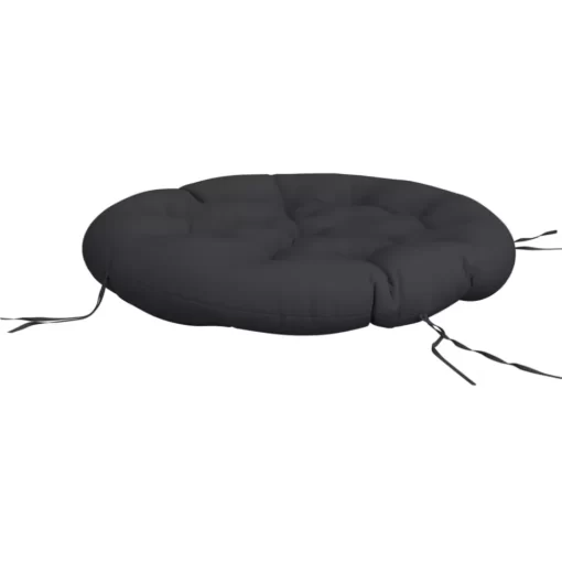 vidaXL Decor* Round Cushion Black O 39.4"X4.3" Oxford Fabric