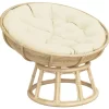 vidaXL Decor* Round Cushion Cream O 39.4