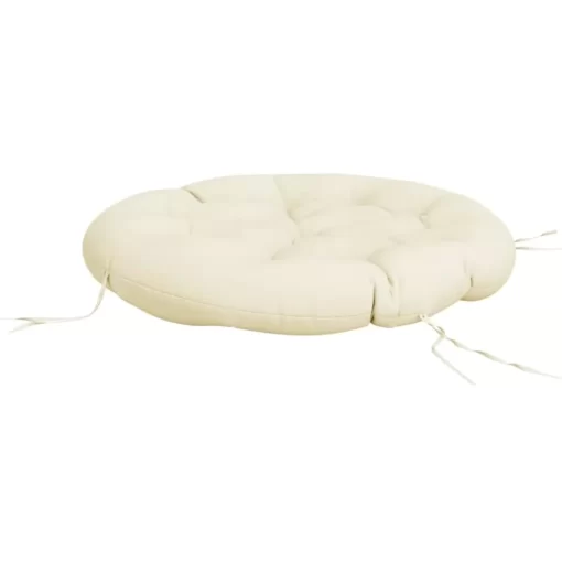 vidaXL Decor* Round Cushion Cream O 39.4"X4.3" Oxford Fabric