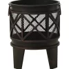 vidaXL Fireplaces* Rustic Fire Pit With Poker Φ16.5