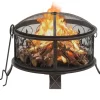 vidaXL Fireplaces* Rustic Fire Pit With Poker 26.6