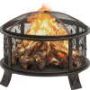 vidaXL Fireplaces* Rustic Fire Pit With Poker 26.6