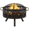 vidaXL Fireplaces* Rustic Fire Pit With Poker 29.9