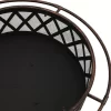 vidaXL Fireplaces* Rustic Fire Pit With Poker 29.9