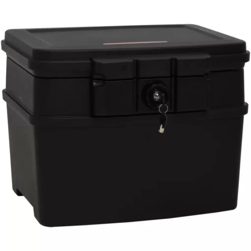 vidaXL Business & Home Security* Safe Box Black 17.3"X14.6"X13.4" Polypropylene