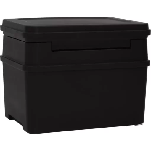 vidaXL Business & Home Security* Safe Box Black 17.3"X14.6"X13.4" Polypropylene