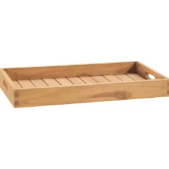 vidaXL Kitchen & Dining* Serving Tray 23.6"X13.8" Solid Wood Teak