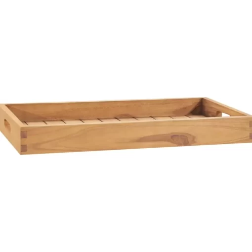 vidaXL Kitchen & Dining* Serving Tray 23.6"X13.8" Solid Wood Teak