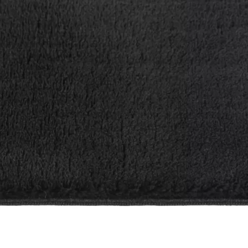 vidaXL Decor* Shaggy Rug Black 4'X6' Polyester