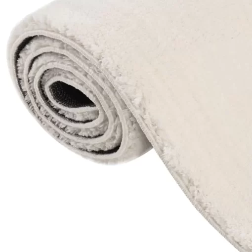 vidaXL Decor* Shaggy Rug Cream White 4'X6' Polyester