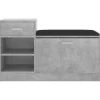 vidaXL Household Supplies* Shoe Bench Concrete Gray 37.2