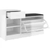 vidaXL Household Supplies* Shoe Bench High Gloss White 37.2