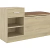 vidaXL Household Supplies* Shoe Bench Sonoma Oak 37.2