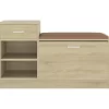 vidaXL Household Supplies* Shoe Bench Sonoma Oak 37.2