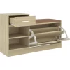 vidaXL Household Supplies* Shoe Bench Sonoma Oak 37.2