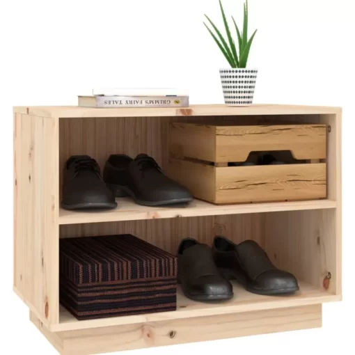 vidaXL Household Supplies* Shoe Cabinet 23.6"X13.4"X17.7" Solid Wood Pine