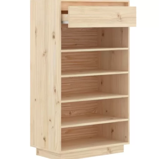 vidaXL Household Supplies* Shoe Cabinet 23.6"X13.4"X41.3" Solid Wood Pine