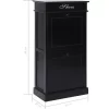 vidaXL Household Supplies* Shoe Cabinet Black 19.7