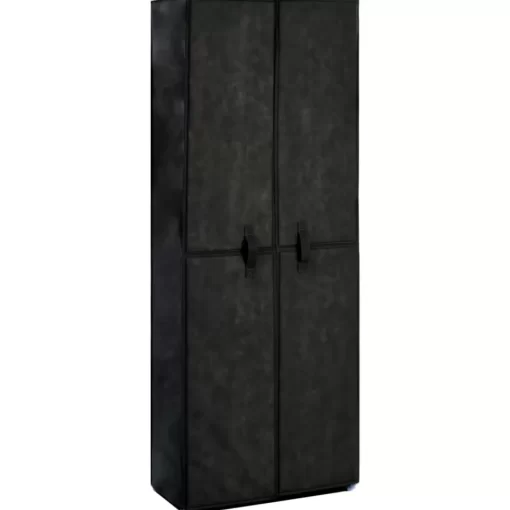 vidaXL Household Supplies* Shoe Cabinet Black 23.6"X11.8"X65.4" Fabric