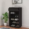 vidaXL Household Supplies* Shoe Cabinet Black 23.6