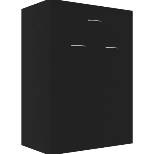 vidaXL Household Supplies* Shoe Cabinet Black 23.6"X13.8"X33.1" Engineered Wood