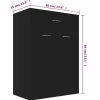 vidaXL Household Supplies* Shoe Cabinet Black 23.6