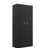 vidaXL Household Supplies* Shoe Cabinet Black 31.5