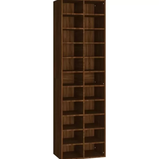 vidaXL Household Supplies* Shoe Cabinet Brown Oak 21.3"X13.4"X72" Engineered Wood