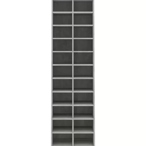 vidaXL Household Supplies* Shoe Cabinet Concrete Gray 21.3"X13.4"X72" Engineered Wood