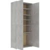 vidaXL Household Supplies* Shoe Cabinet Concrete Gray 31.5