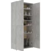 vidaXL Household Supplies* Shoe Cabinet Concrete Gray 31.5