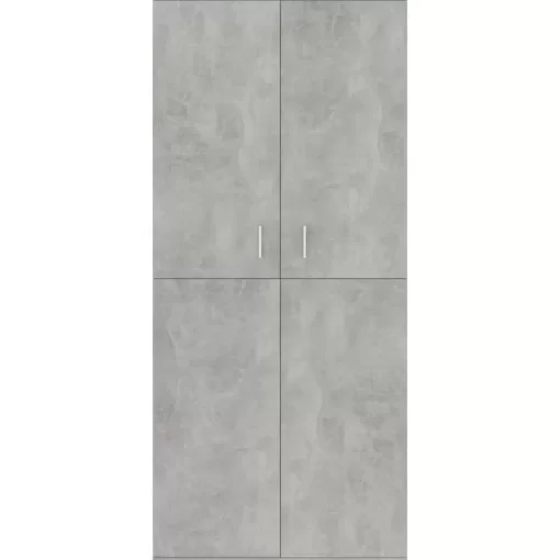 vidaXL Household Supplies* Shoe Cabinet Concrete Gray 31.5"X15.4"X70.1" Engineered Wood