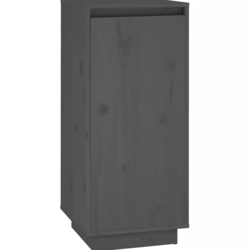 vidaXL Household Supplies* Shoe Cabinet Gray 13.8"X13.8"X31.5" Solid Wood Pine