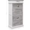 vidaXL Household Supplies* Shoe Cabinet Gray 19.7