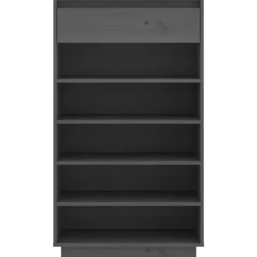 vidaXL Household Supplies* Shoe Cabinet Gray 23.6"X13.4"X41.3" Solid Wood Pine