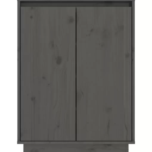 vidaXL Household Supplies* Shoe Cabinet Gray 23.6"X13.8"X31.5" Solid Wood Pine