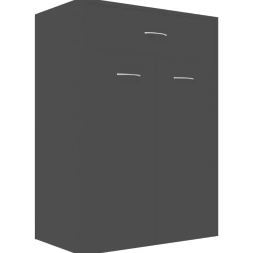 vidaXL Household Supplies* Shoe Cabinet Gray 23.6"X13.8"X33.1" Engineered Wood