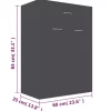 vidaXL Household Supplies* Shoe Cabinet Gray 23.6