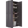 vidaXL Household Supplies* Shoe Cabinet High Gloss Gray 31.5