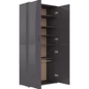 vidaXL Household Supplies* Shoe Cabinet High Gloss Gray 31.5