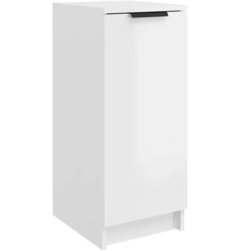 vidaXL Household Supplies* Shoe Cabinet High Gloss White 11.8"X13.8"X27.6" Engineered Wood