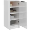 vidaXL Household Supplies* Shoe Cabinet High Gloss White 11.8