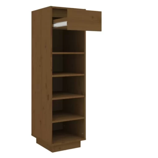 vidaXL Household Supplies* Shoe Cabinet Honey Brown 13.4"X11.8"X41.3" Solid Wood Pine