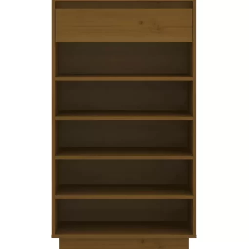 vidaXL Household Supplies* Shoe Cabinet Honey Brown 23.6"X13.4"X41.3" Solid Wood Pine