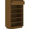 vidaXL Household Supplies* Shoe Cabinet Honey Brown 23.6